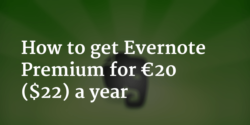 Evernote premium activation codes